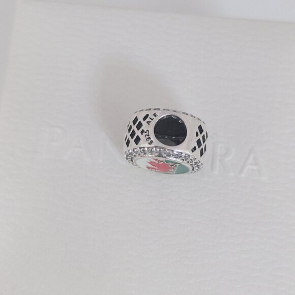 Pandora Wales Flag Bead Charm Bracelet Pendant S925 Silver with box - Picture 5 of 7